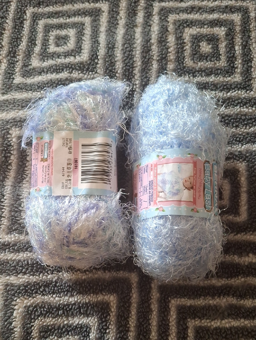 Bernat Baby Lash Yarn - Baby Blues (Set of 2)